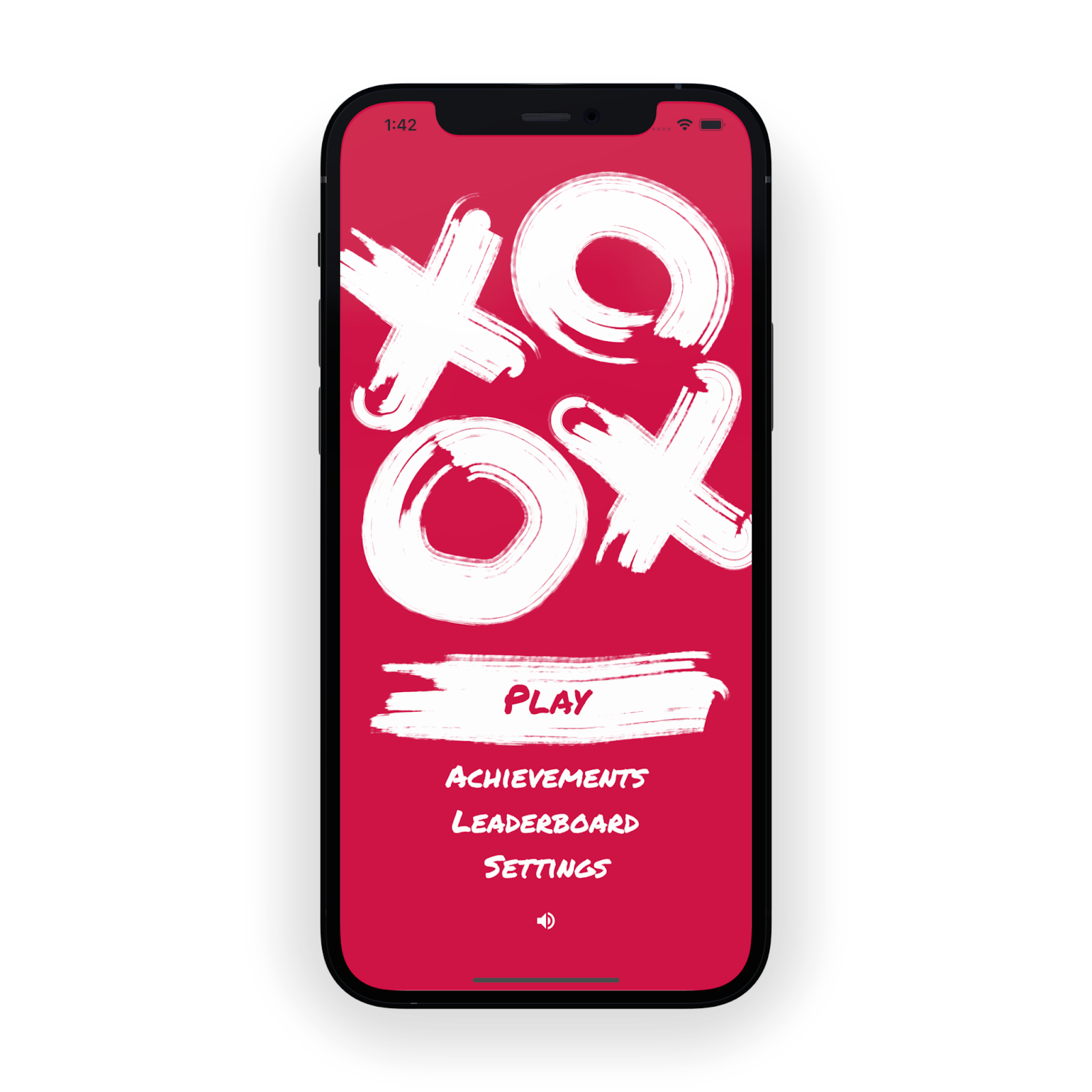 Tic-Tac-Toe game running on a mobile device