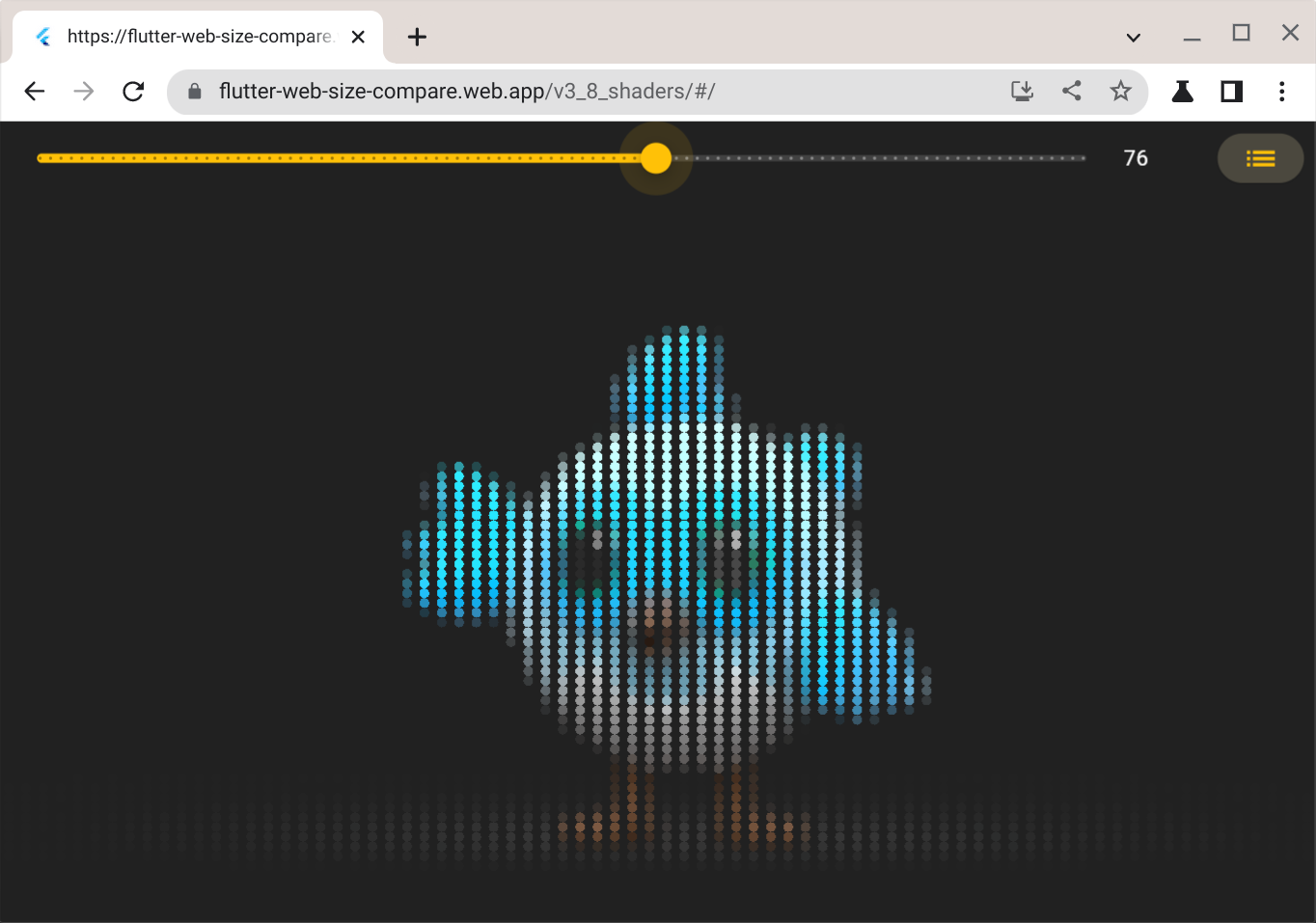 Flutter now supports pixel shaders on the web, enabling various cool visual effects. (Credit: [Erick Ghaumez](https://twitter.com/rxlabz).)