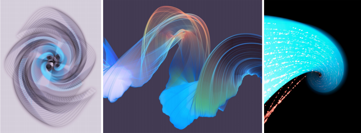 Flutter is a rich canvas for creative expression: a toolkit for beautiful, native experiences that aren’t limited by traditional technical boundaries. (Generative artwork built with Flutter, courtesy of Robert Felker.)