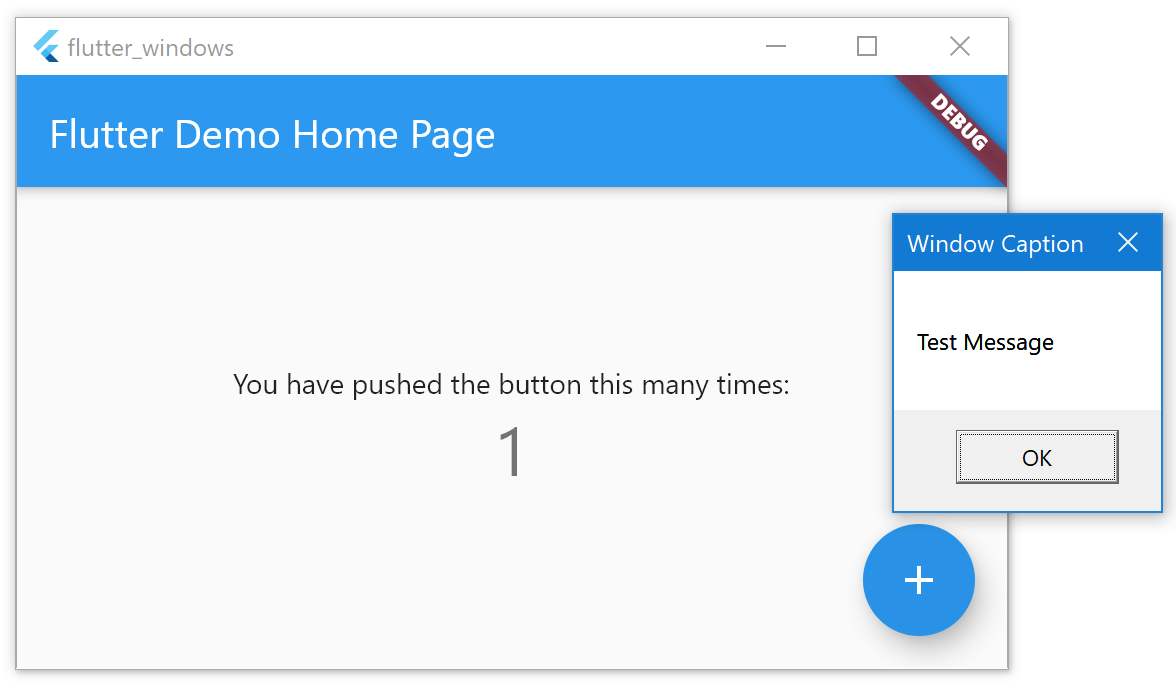 A simple Windows example app that uses the Win32 `MessageBox` API