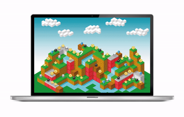 An animated gif showing a sample AdSense Ads in a game