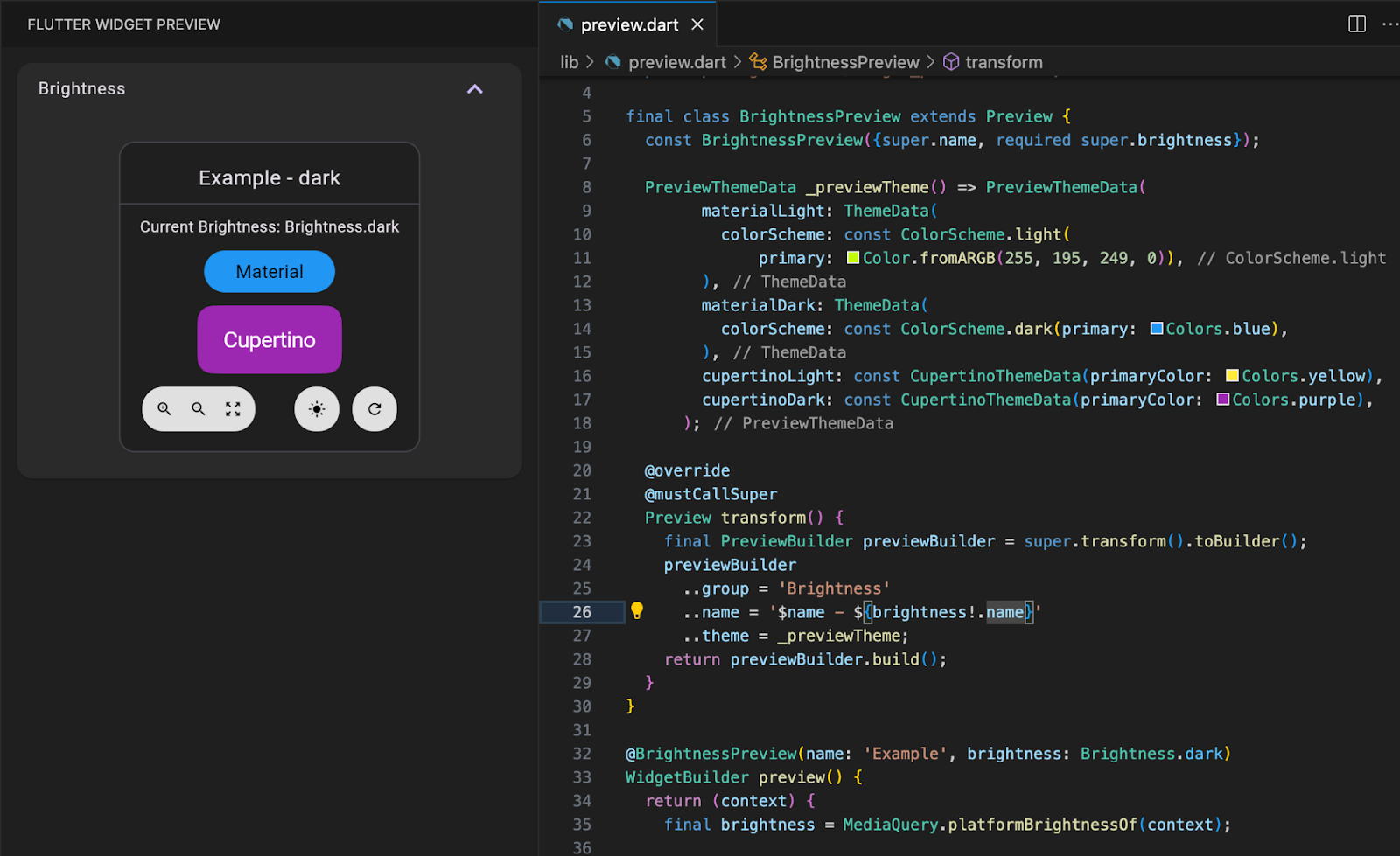 *An example of a custom `BrightnessPreview` annotation.*