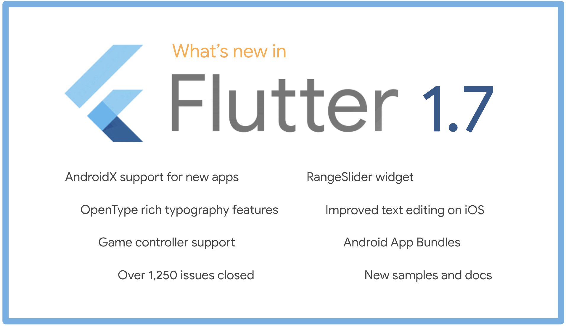 Announcing Flutter 1.7