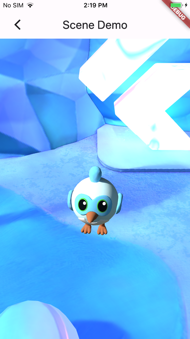 Impeller enables Flutter to render 3D graphics, as shown in this fun demo of Dash.