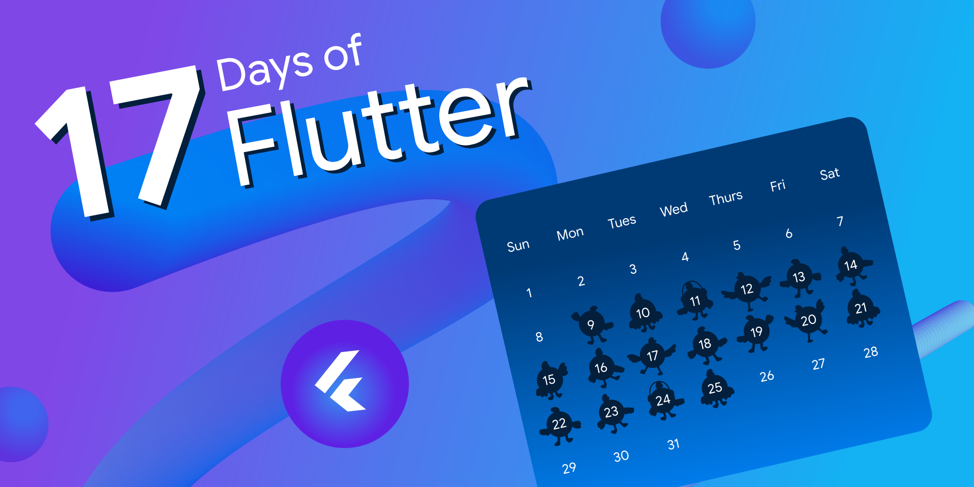 Join us for #17DaysOfFlutter