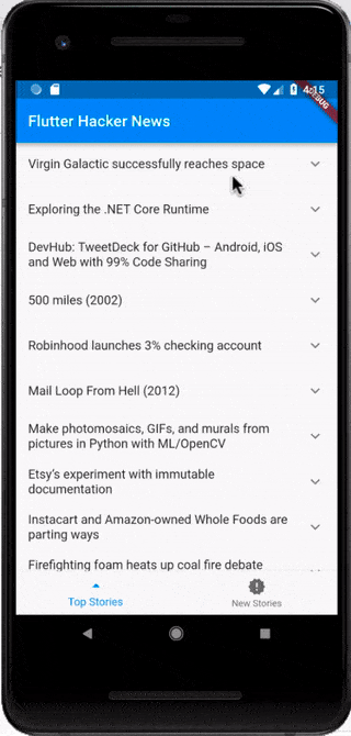 Whew! Using keys fixes the problem by showing a different WebView (and the corresponding correct website) for each item in the reader app