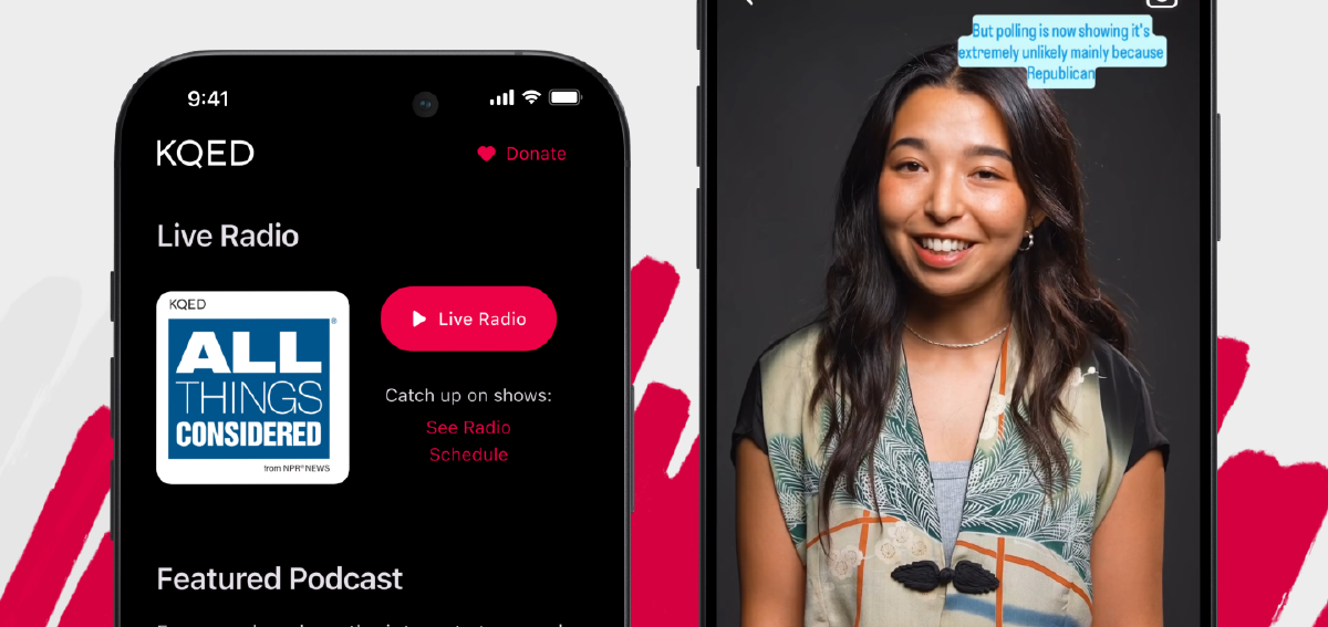 KQED radio view